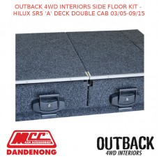 OUTBACK 4WD INTERIORS SIDE FLOOR KIT - HILUX SR5 'A' DECK DOUBLE CAB 03/05-09/15